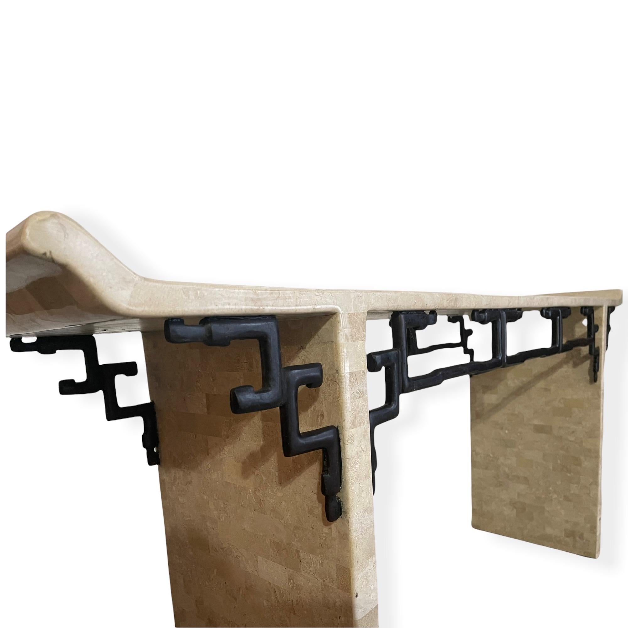 20th Century Maitland Smith Console Table circa 1970s