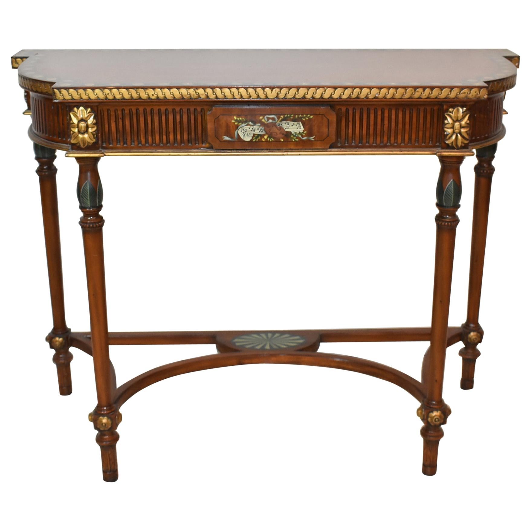 Maitland, Smith Console Table Hand Painted Details