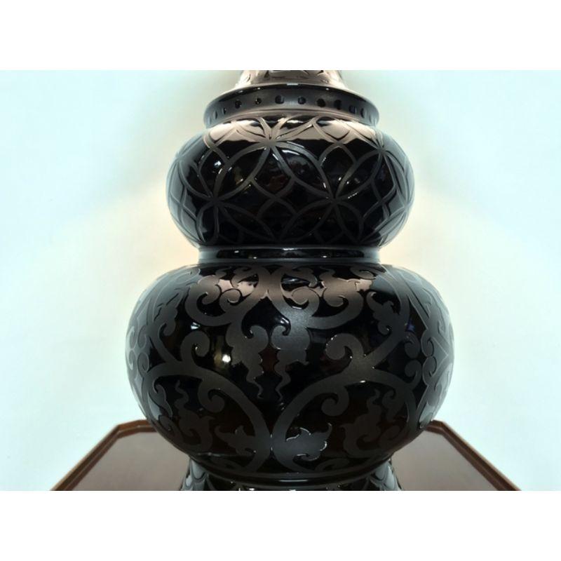 20ième siècle Lampe de bureau contemporaine MAITLAND SMITH en céramique et lucite en vente