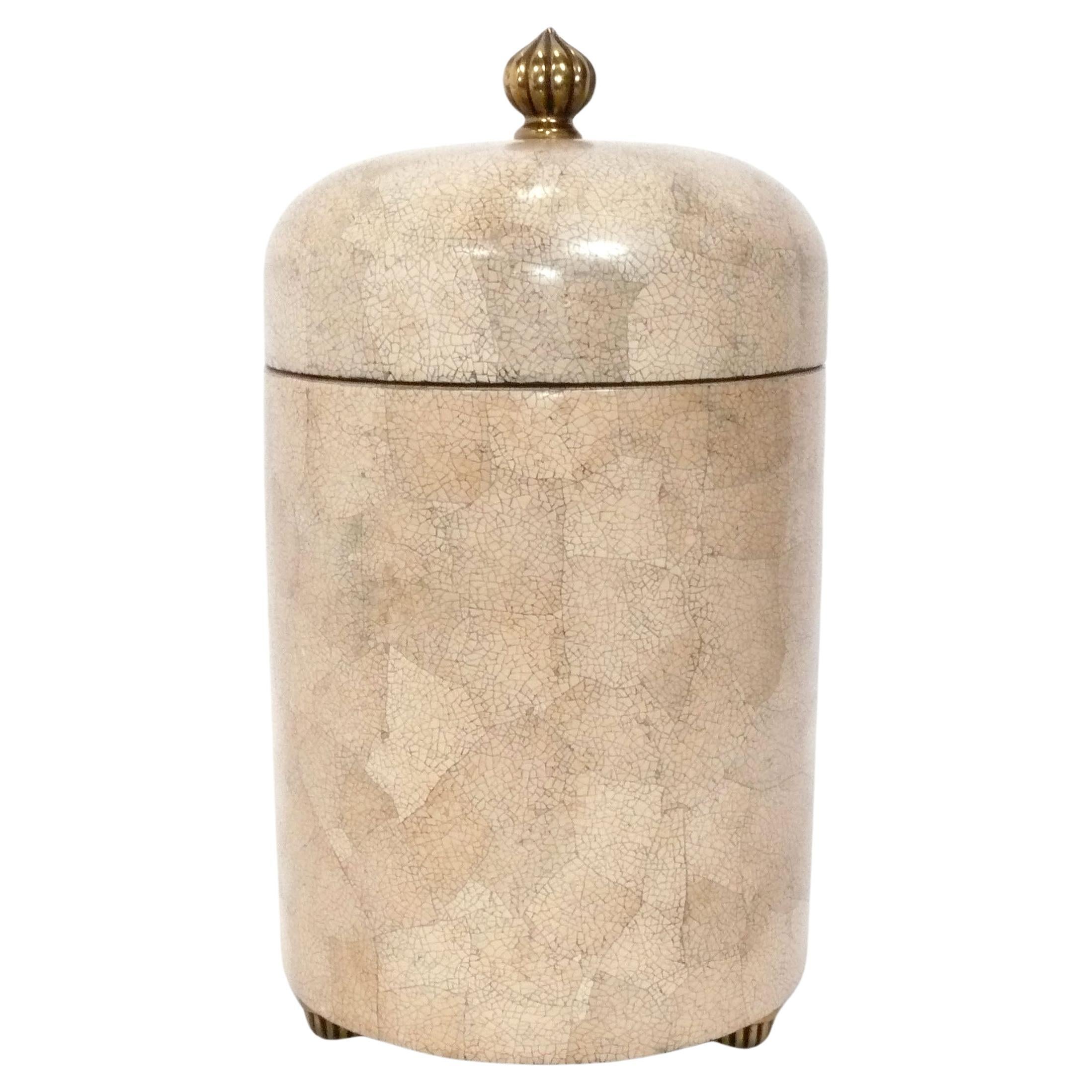 Maitland Smith Coque de Oeuf Box Jean Dunand Art Deco Style For Sale
