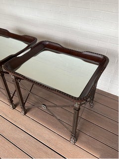 Maitland-Smith Directoire Style Side Tables, a Pair