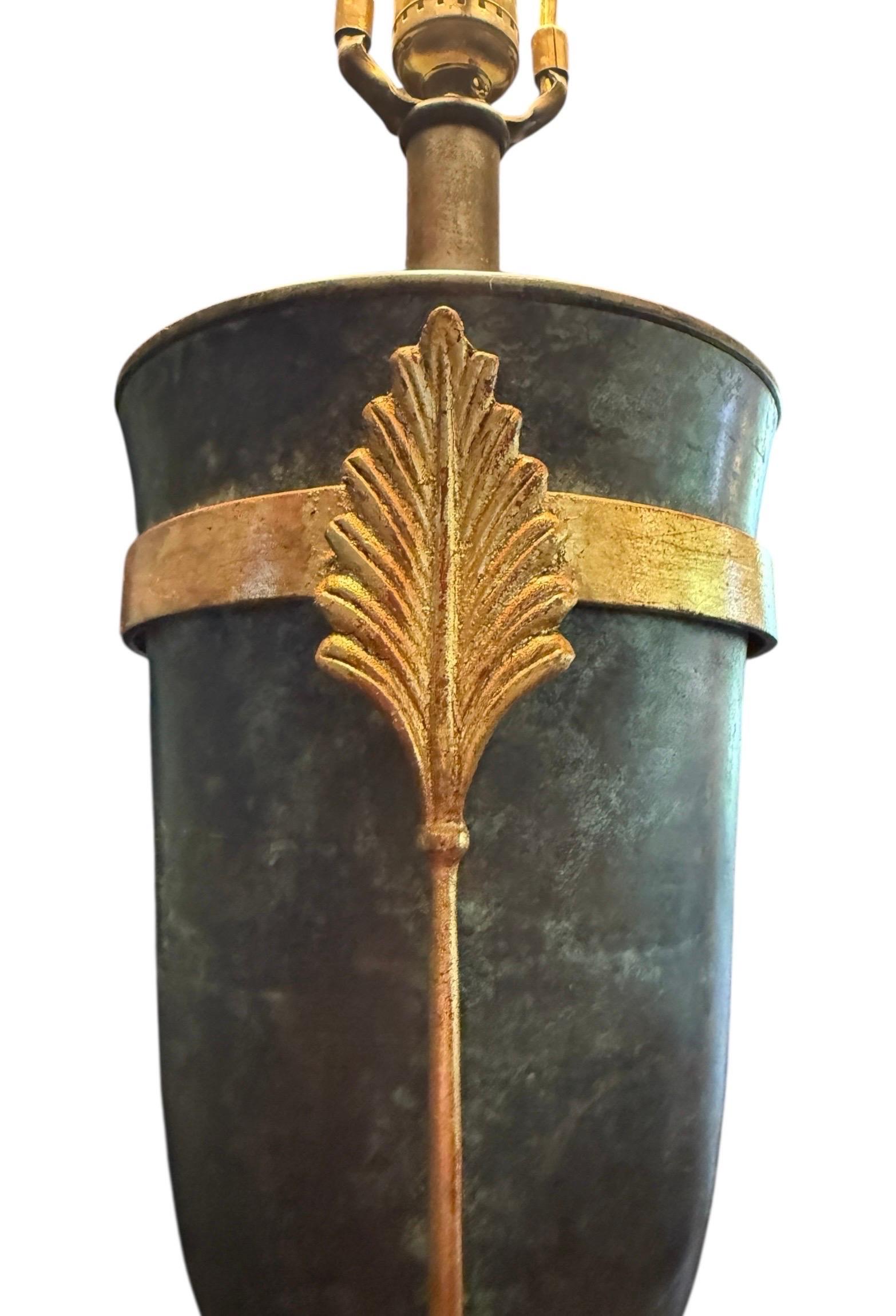 Hollywood Regency Maitland Smith Empire Revival Style Table Lamp Circa 1980 For Sale