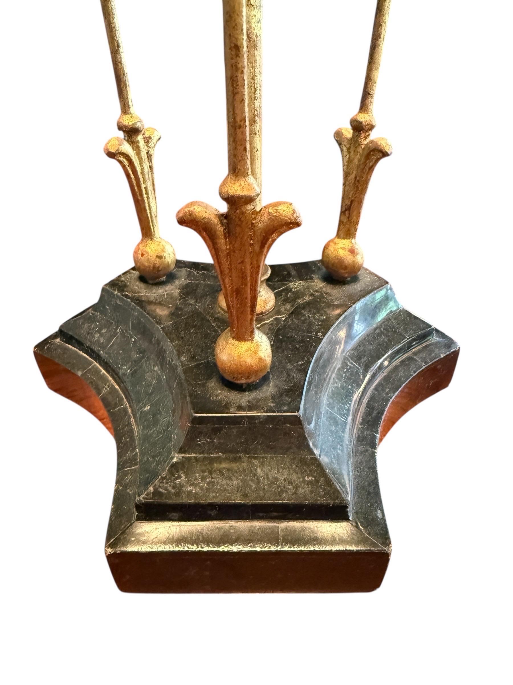 Maitland Smith Empire Revival Style Table Lamp Circa 1980 In Good Condition For Sale In Rochester, NY