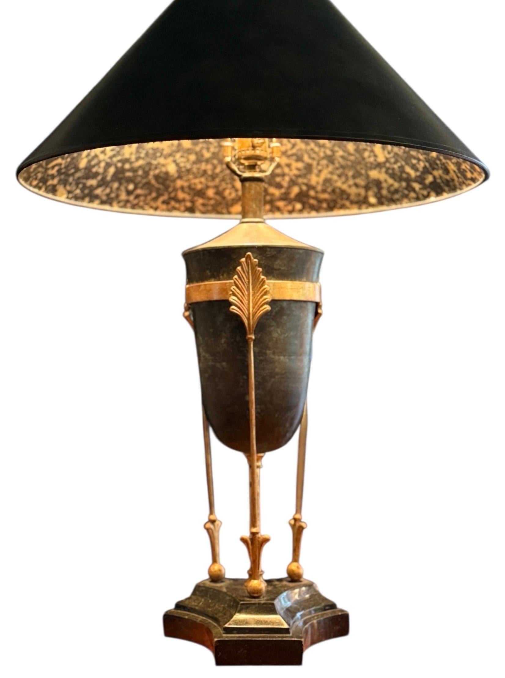 20th Century Maitland Smith Empire Revival Style Table Lamp Circa 1980 For Sale