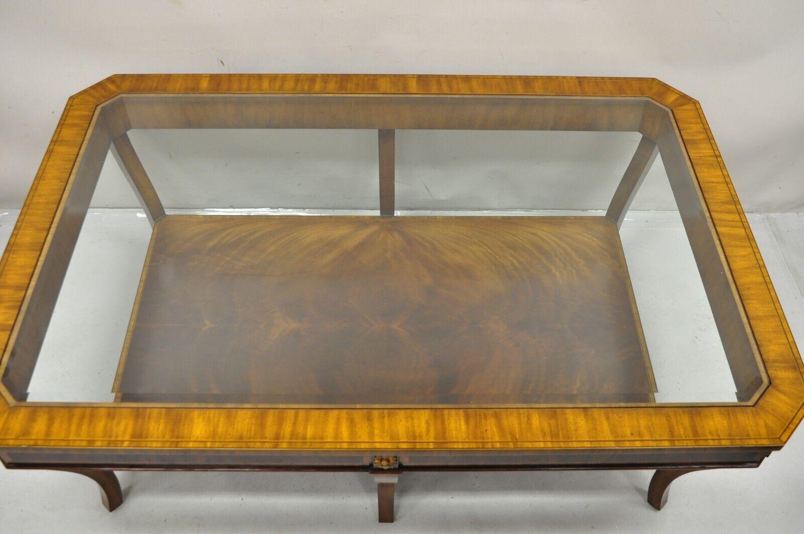 glass inlay coffee table