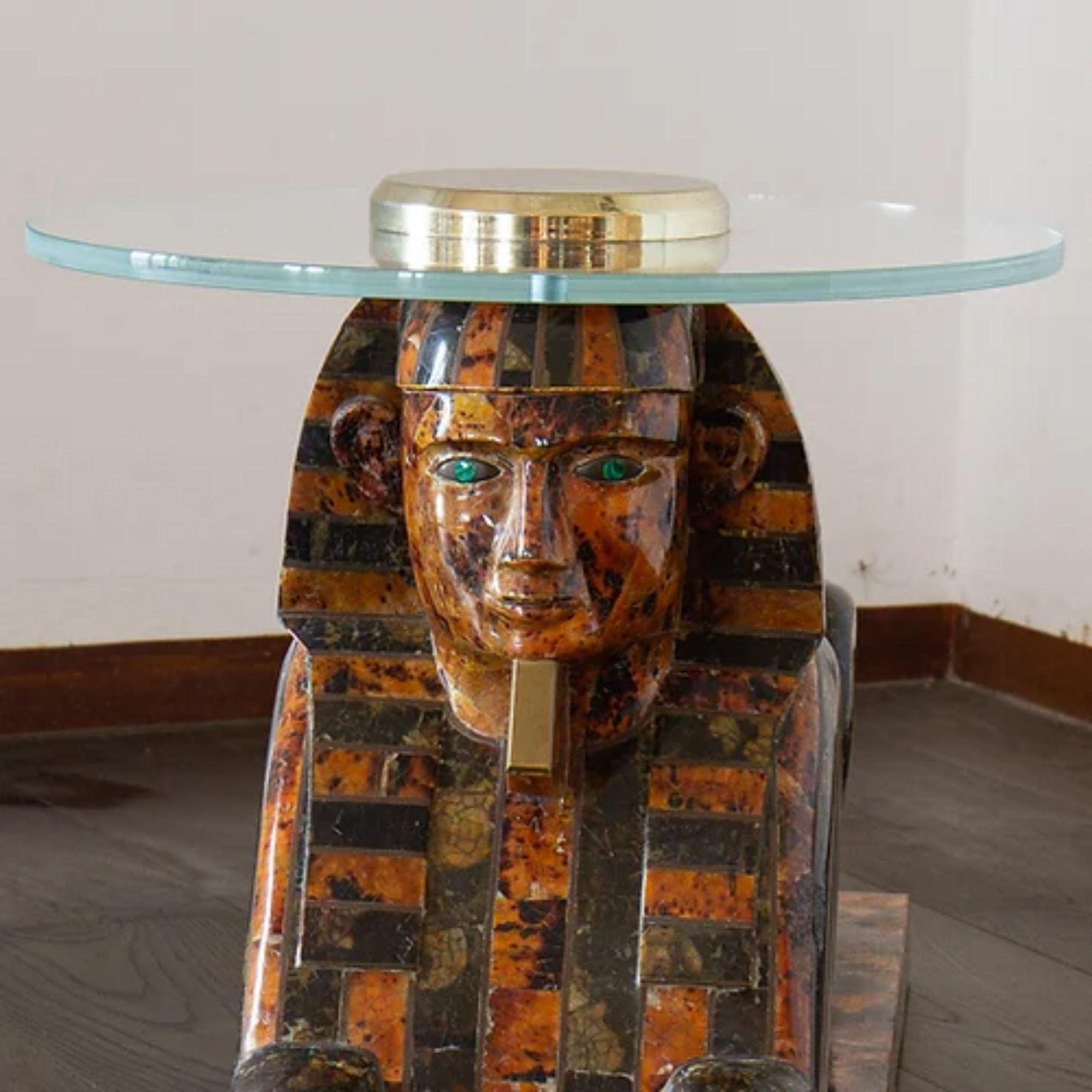 20th Century Maitland Smith Exotic Sphinx Sculptural Table, circa 1970s