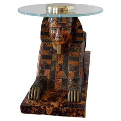 Maitland Smith Exotic Sphinx Sculptural Table, circa 1970s