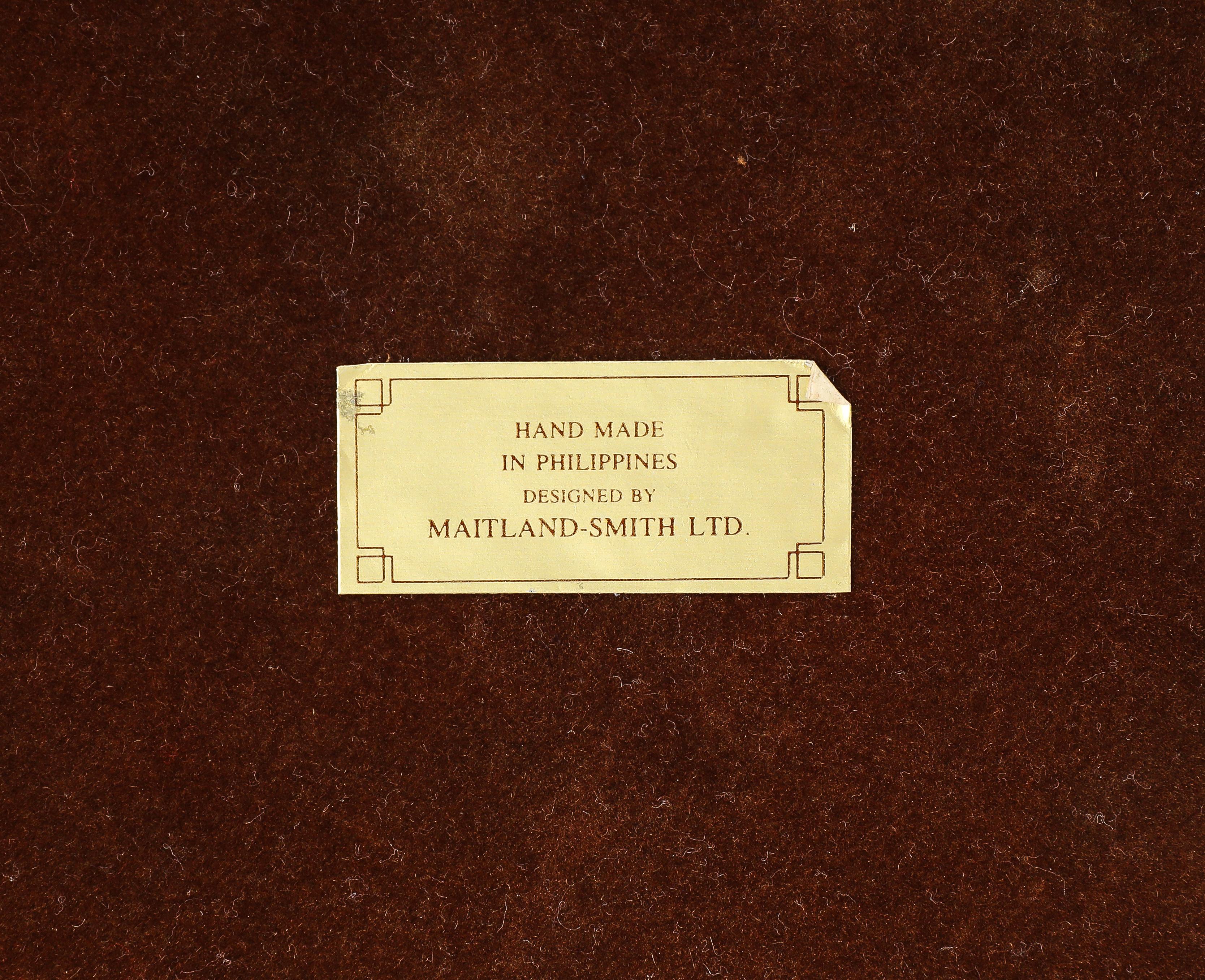Maitland Smith Extra Large Tessellated Travertine and Brass Box For Sale 4