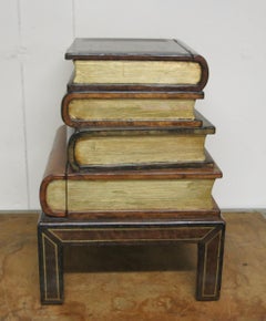 Maitland-Smith Faux Book End Table Occasional Table