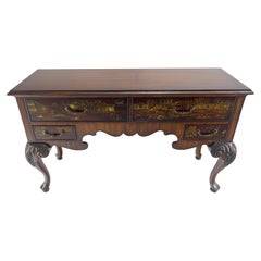 Maitland Smith Fein geschnitzt zwei Schubladen geschnitzt Chinoiserie Konsole Sideboard MINT
