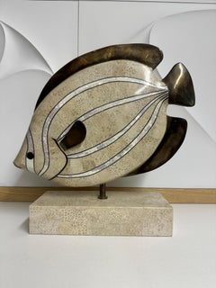 Maitland Smith Fish Sculpture Bookend