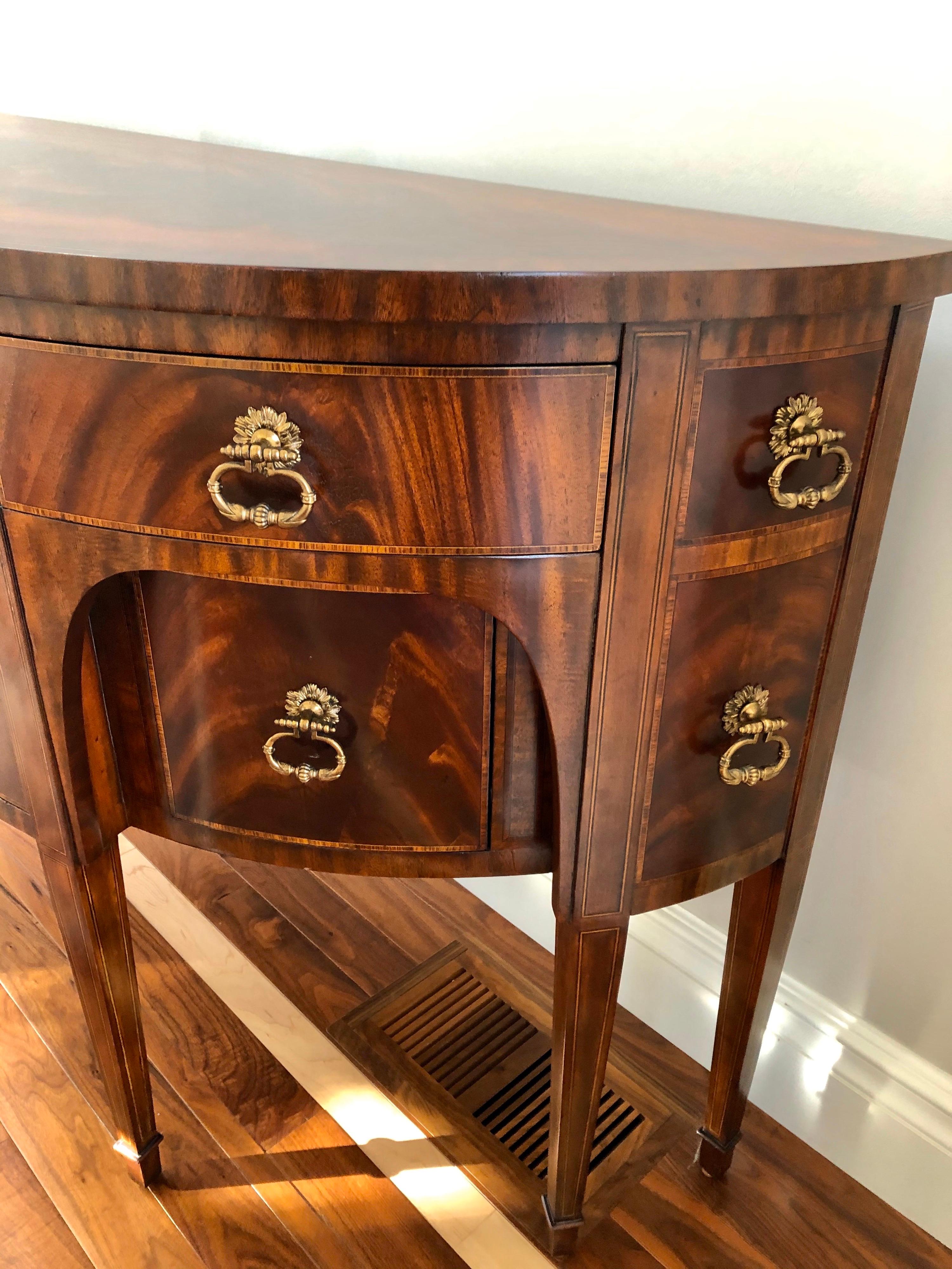 curved front buffet