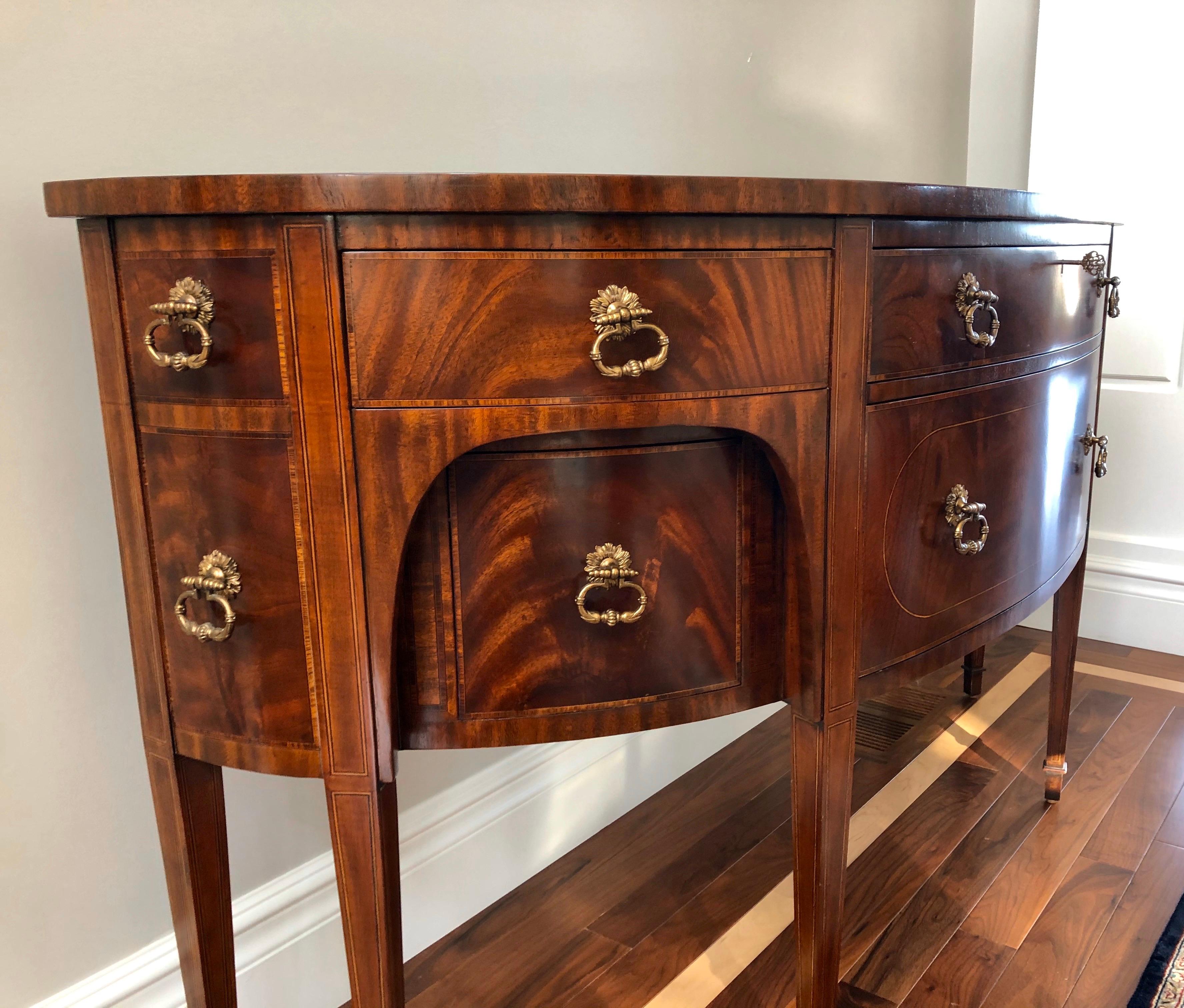 curved sideboard buffet