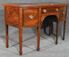 Maitland Smith Flame Mahogany Sheraton Style Sideboard Buffet Server