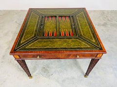 Maitland Smith Flip-Top Spieltisch, Wurzelholz & Mahagoni, CIRCA 2000