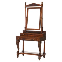 Maitland Smith French Empire Classical Carved & Banded Dressing Table 20thC