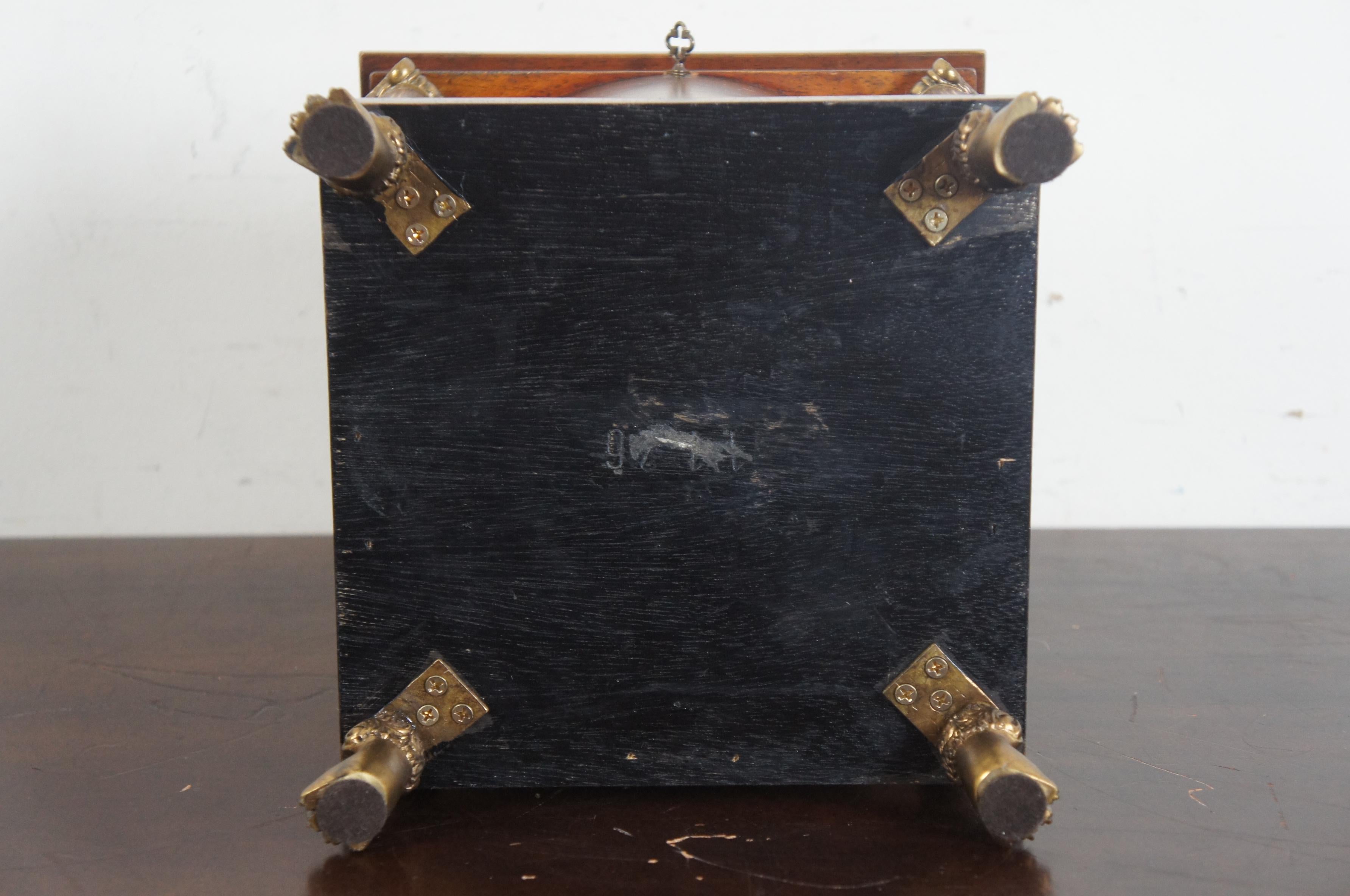 Maitland Smith French Empire Mahogany Tea Caddy Cigar Jewelry Chest Trinket Box 4