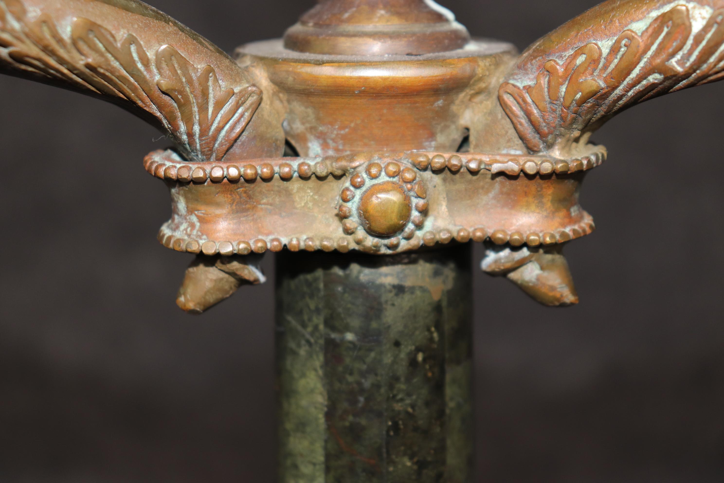 Maitland Smith French Empire Style Solid Bronze Table Lamp For Sale 5