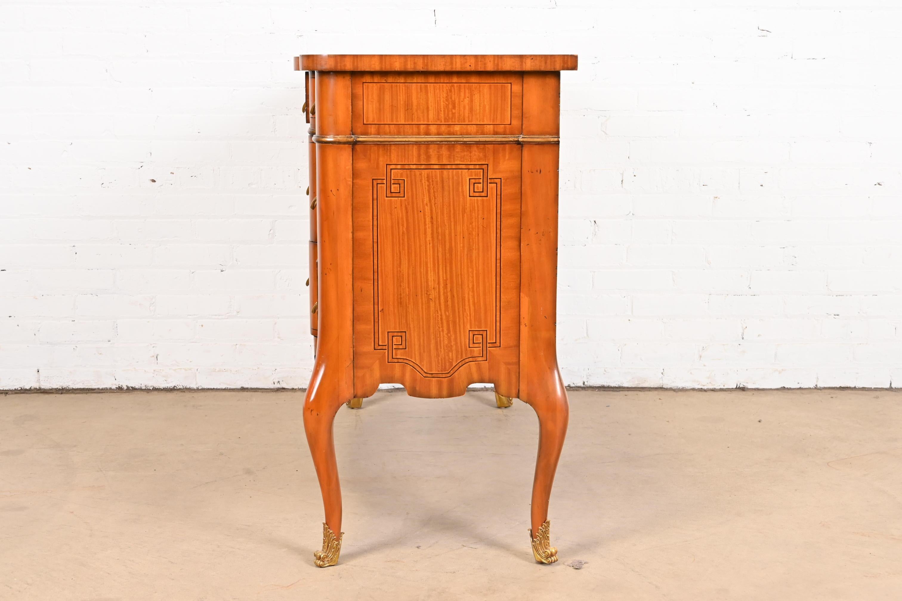 Maitland-Smith French Louis XV Banded Satinwood Dresser 8