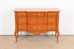 Maitland-Smith French Louis XV Banded Satinwood Dresser