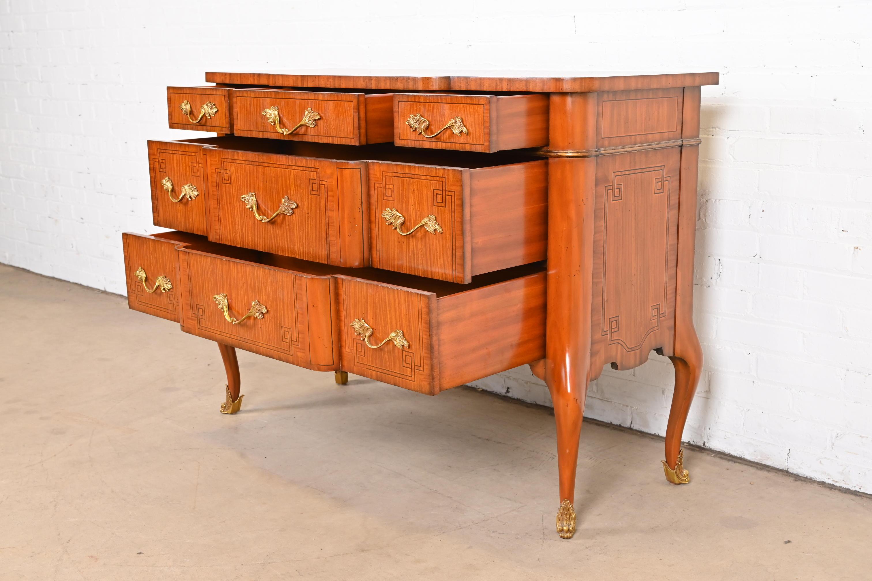 Maitland-Smith French Louis XV Banded Satinwood Dresser 3