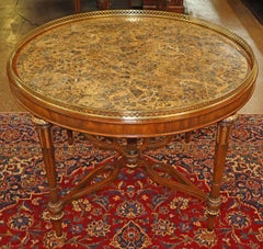 Maitland Smith French Louis XV Style Tessellated Marble Center Table