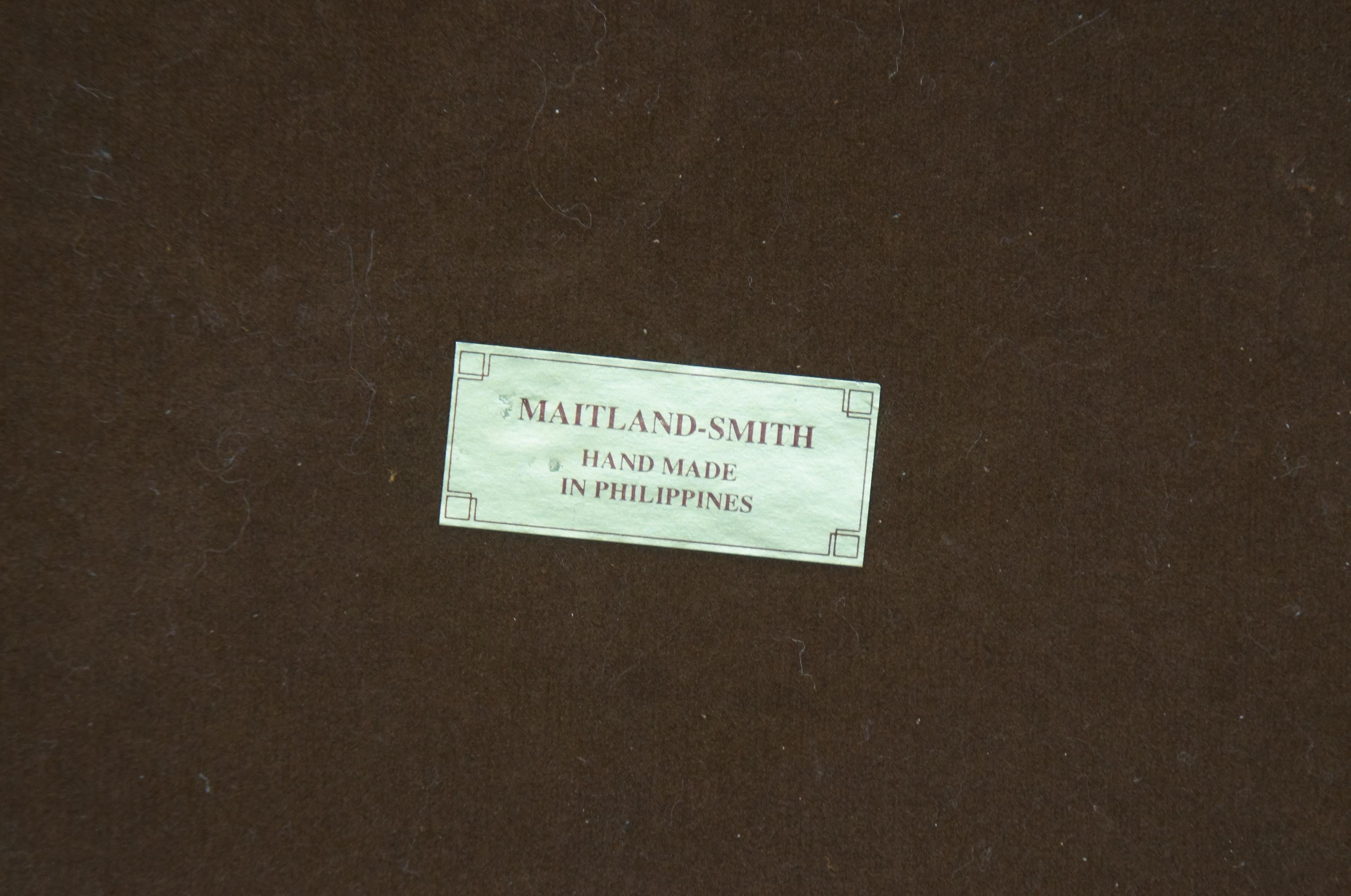 Maitland Smith Galerie de bar en fer forgé de style provincial français & Tavertine Tray 29