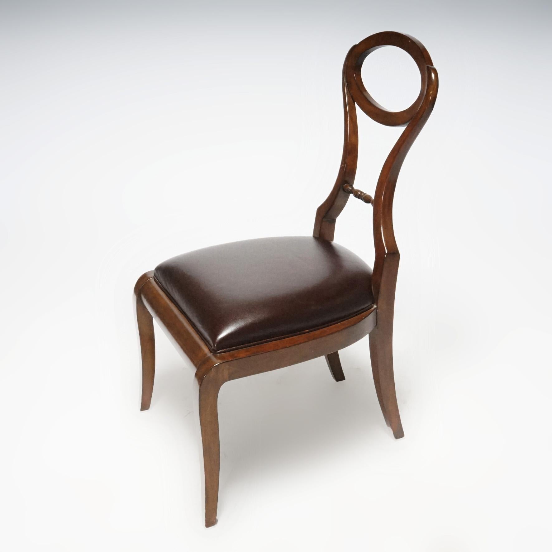 Maitland Smith French Style Mahogany Side Chair, 20th C 1