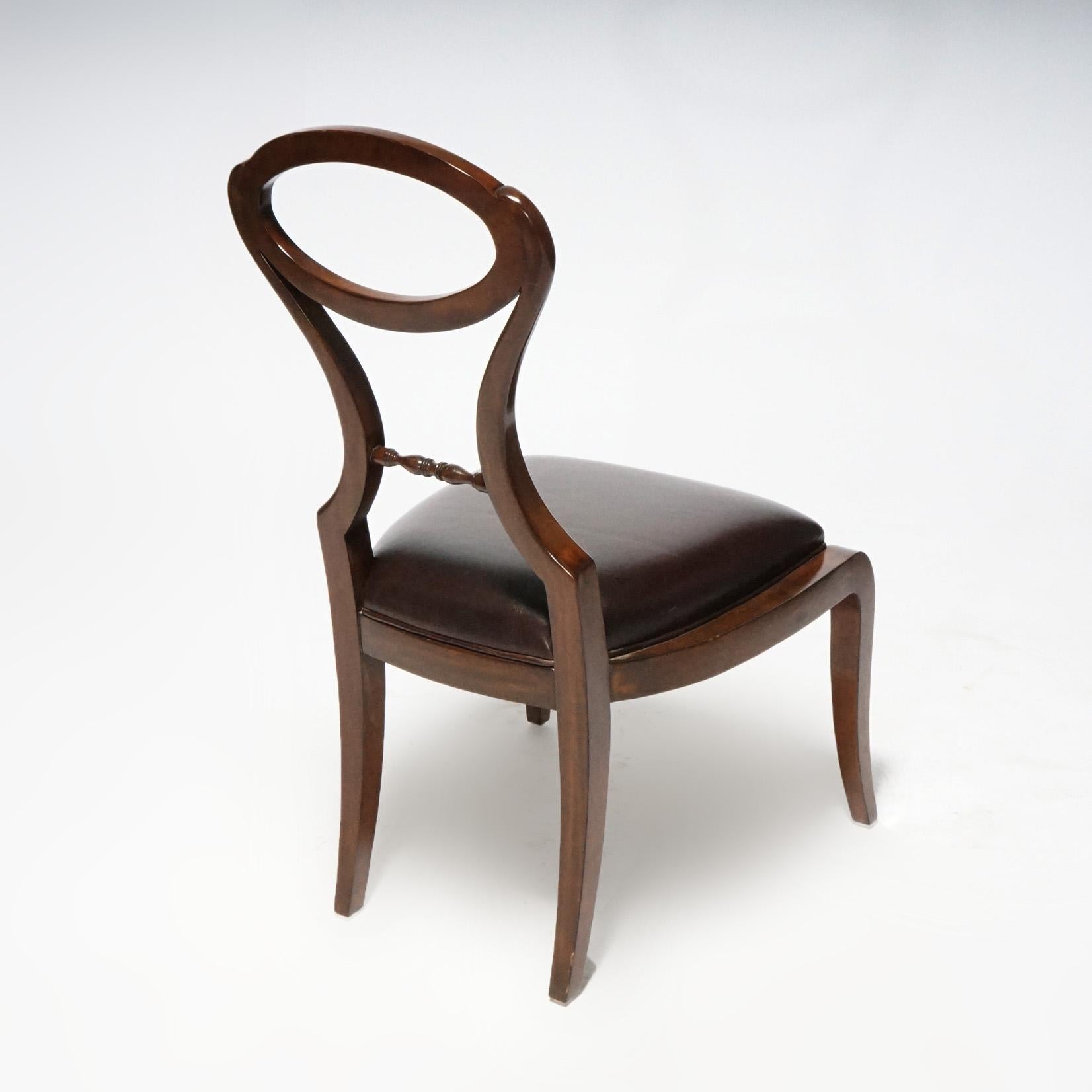 Maitland Smith French Style Mahogany Side Chair, 20th C 3