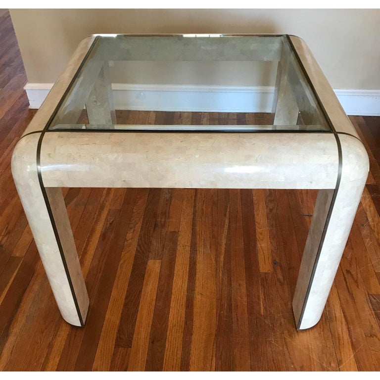 Maitland Smith Game Table in Tessellated Fossilized Coral ...