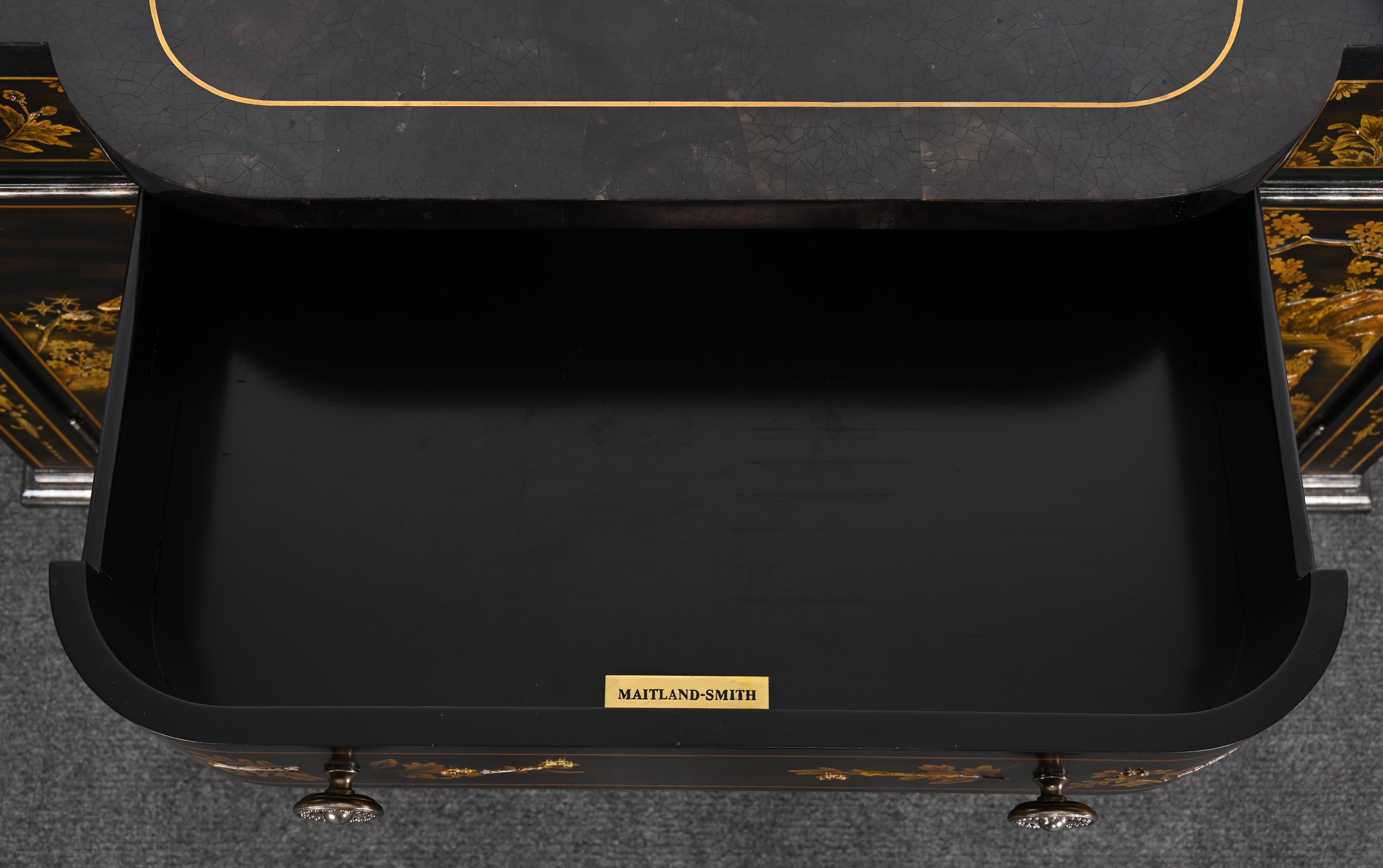 Maitland Smith Hand Painted Chinoiserie Commode or Credenza, 1990s 1