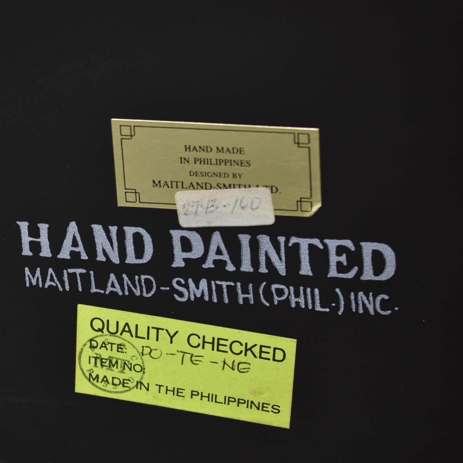 Maitland Smith Handbemalter neoklassizistischer Raumteiler mit 4 Paneelen und klappbarem Raumteiler im Angebot 3