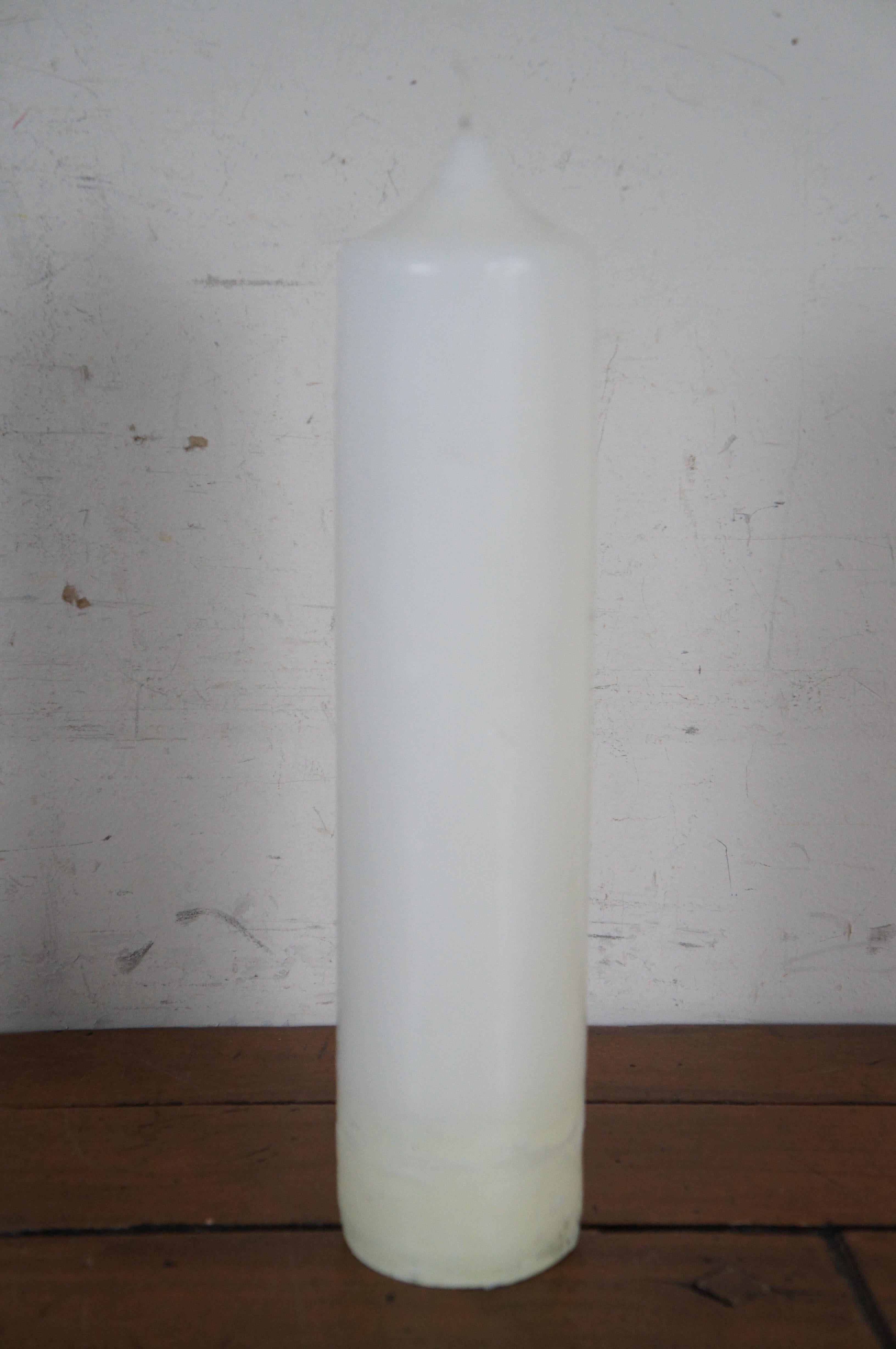 20ième siècle Maitland Smith Bronze lourd Altar Pillar Candlestick Candle Holder 23