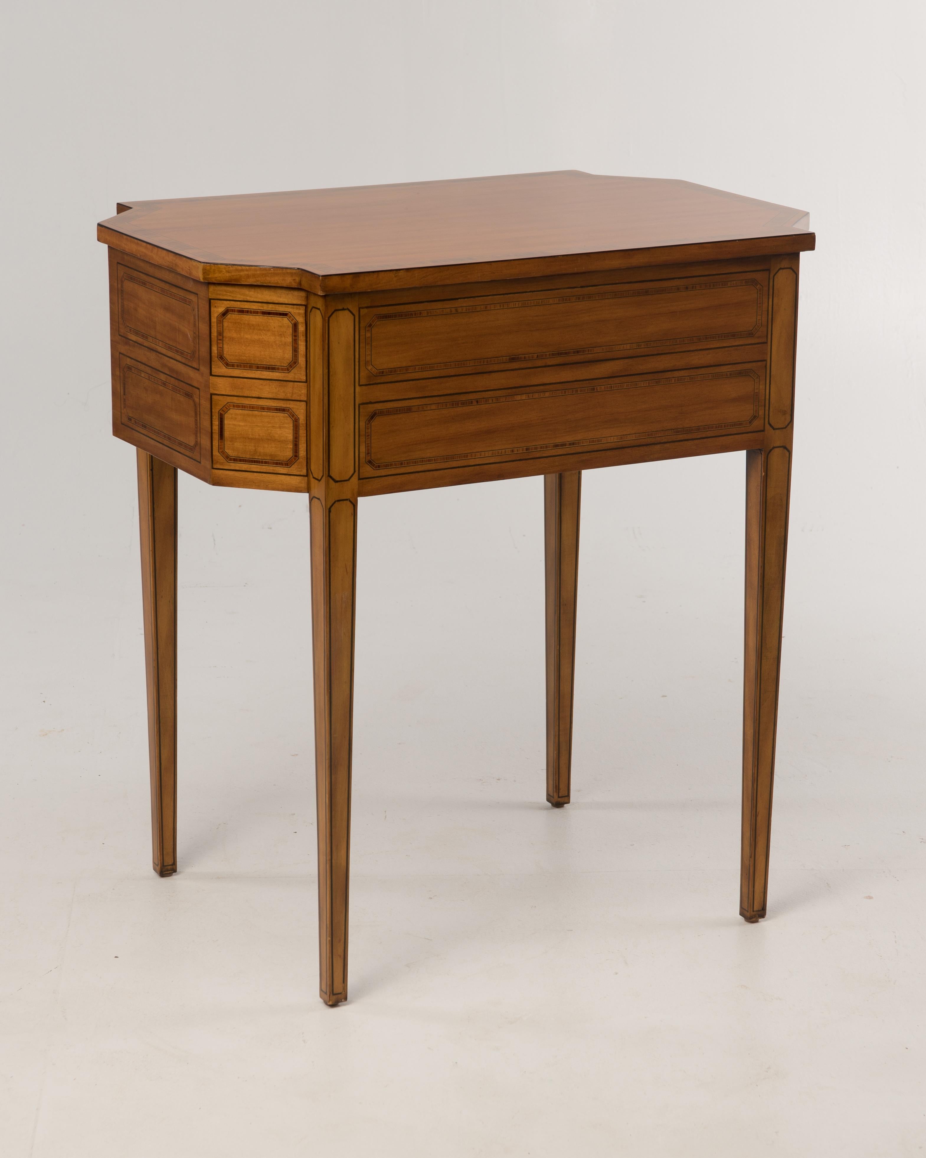 Asian Maitland Smith Hepplewhite Side Table