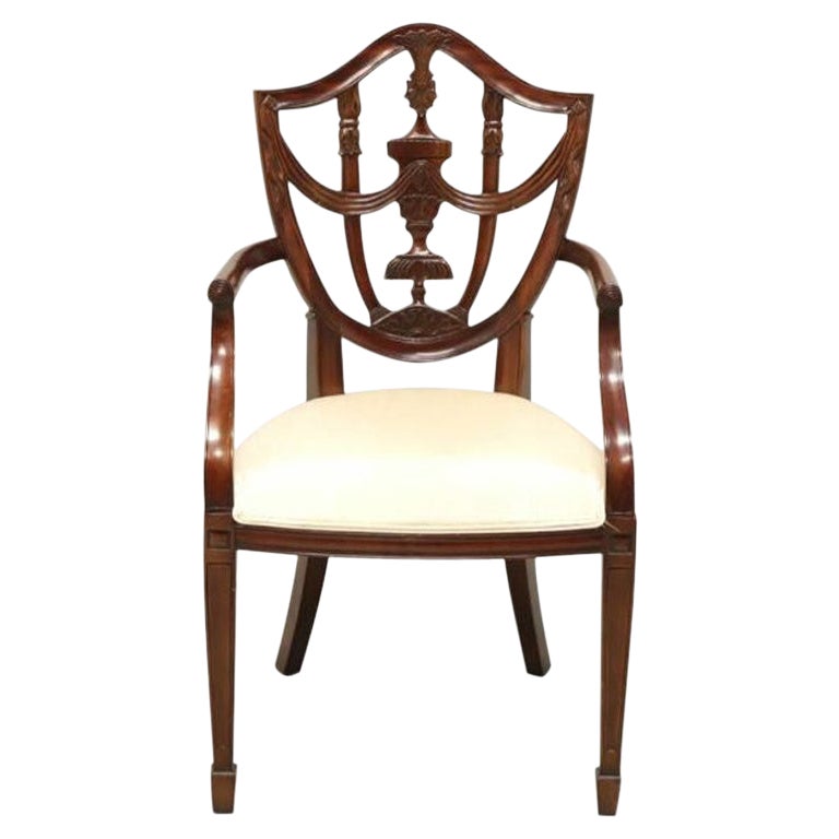 MAITLAND SMITH Hepplewhite Style Mahogany Armchair