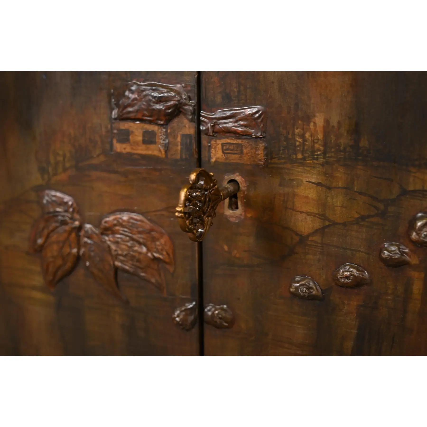 Maitland Smith Hollywood Regency Chinoiserie-Sideboard oder Barschrank mit Marmorplatte im Angebot 1