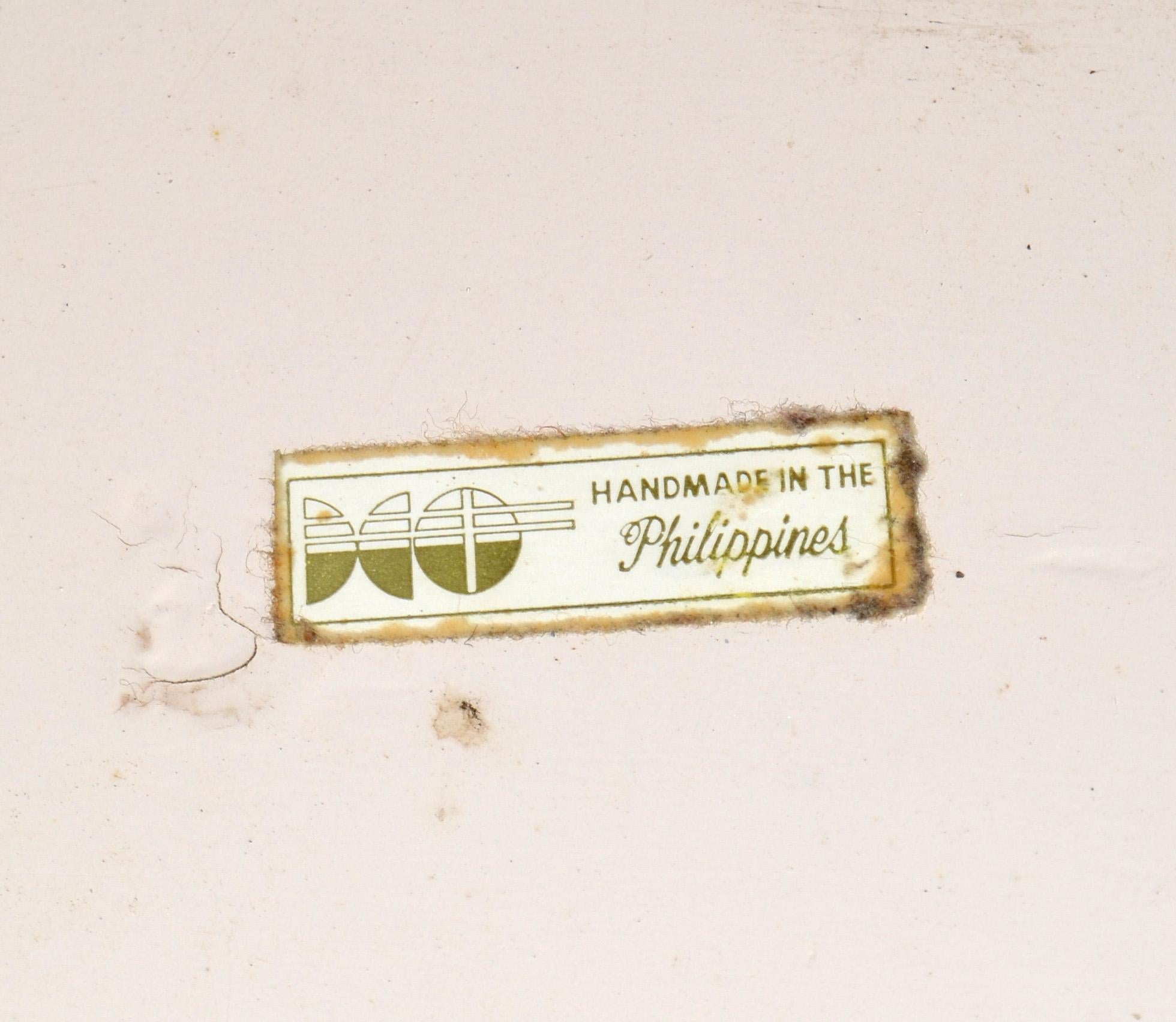 Scultura di uccello in rattan di Maitland Smith Hollywood Regency in pietra tessellata e ottone in vendita 9