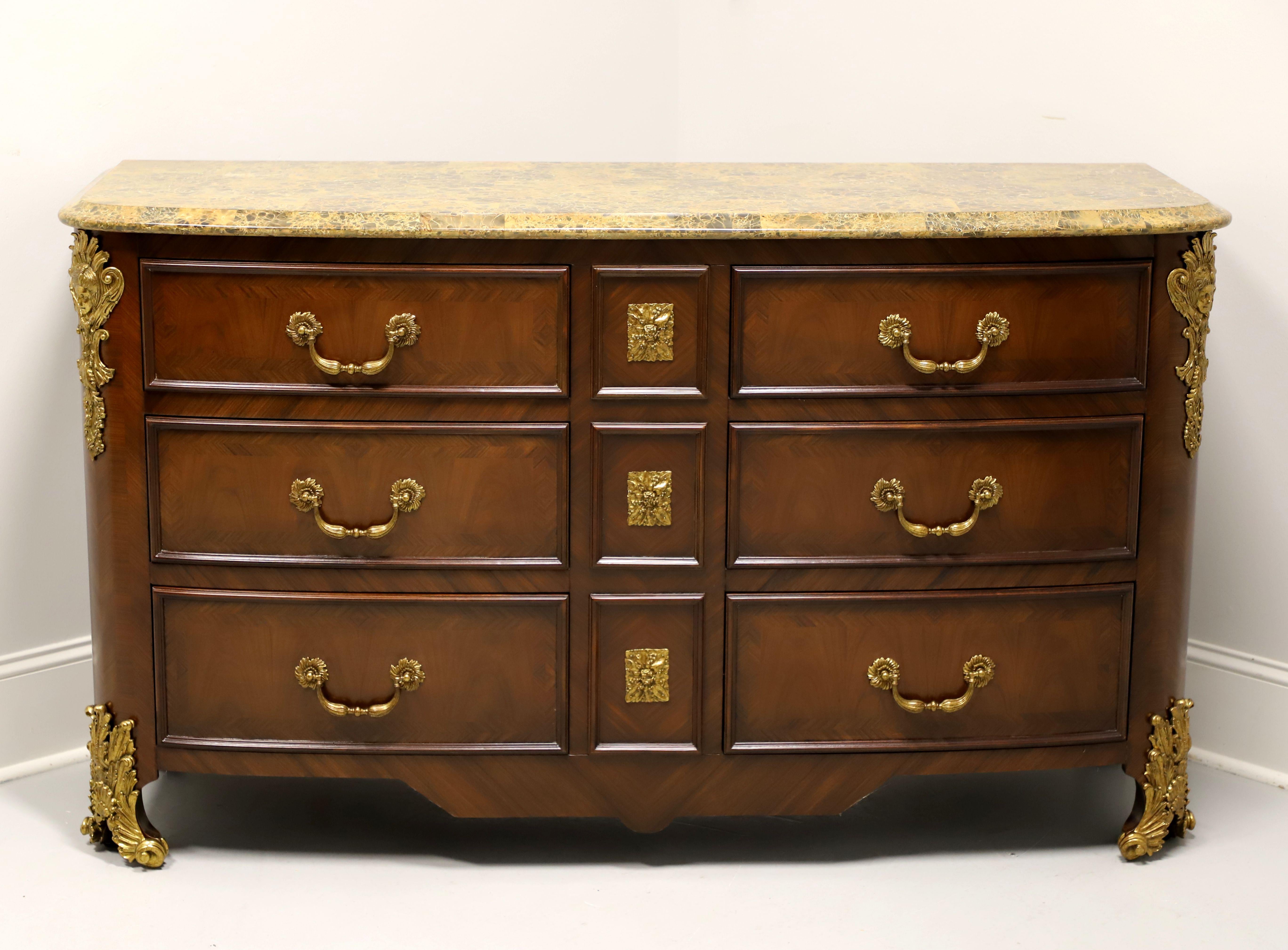 Philippine MAITLAND SMITH Inlaid Walnut French Regency Occasional Chest with Ormolu Mounts For Sale
