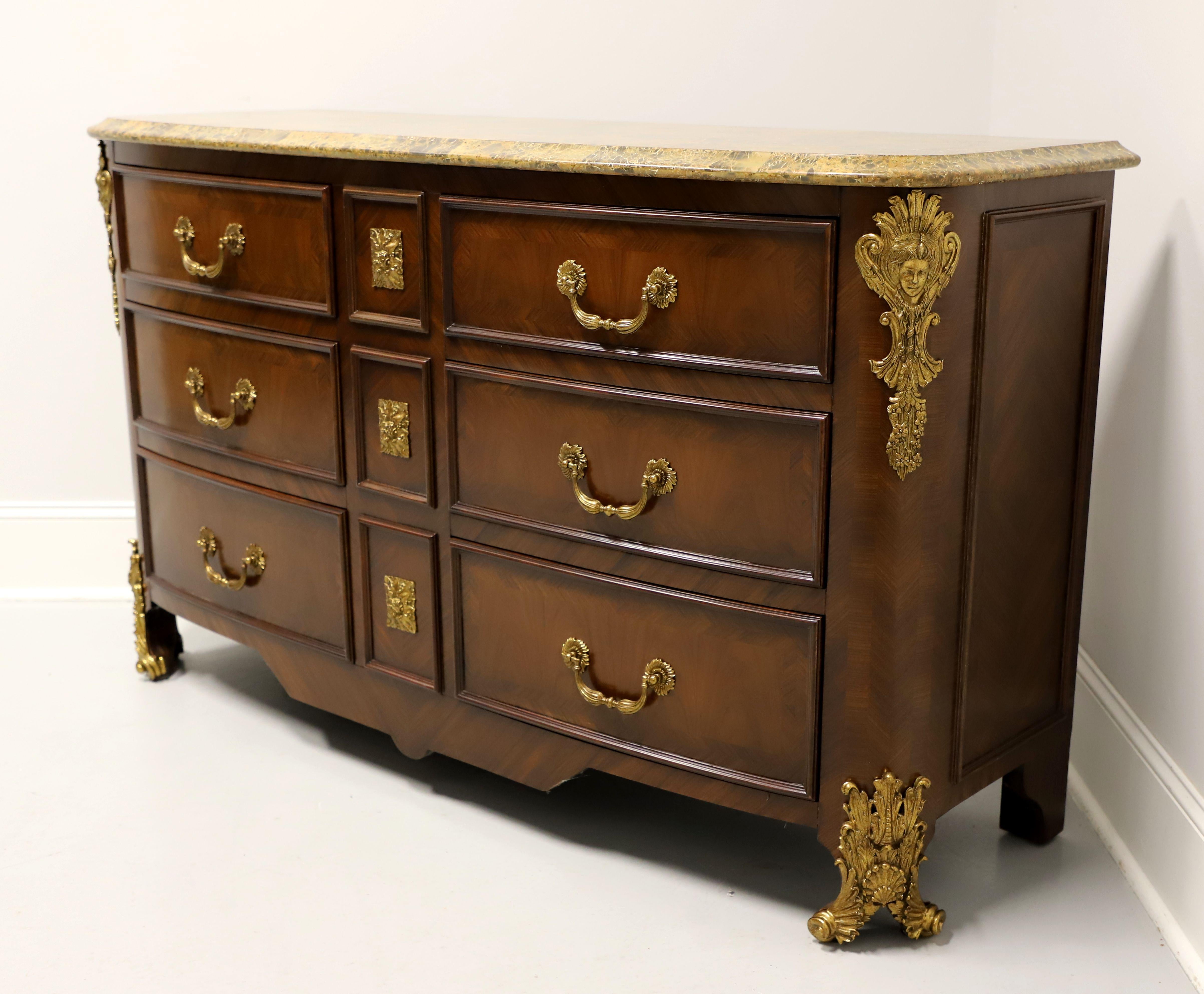 MAITLAND SMITH Inlaid Walnut French Regency Occasional Chest with Ormolu Mounts In Good Condition For Sale In Charlotte, NC
