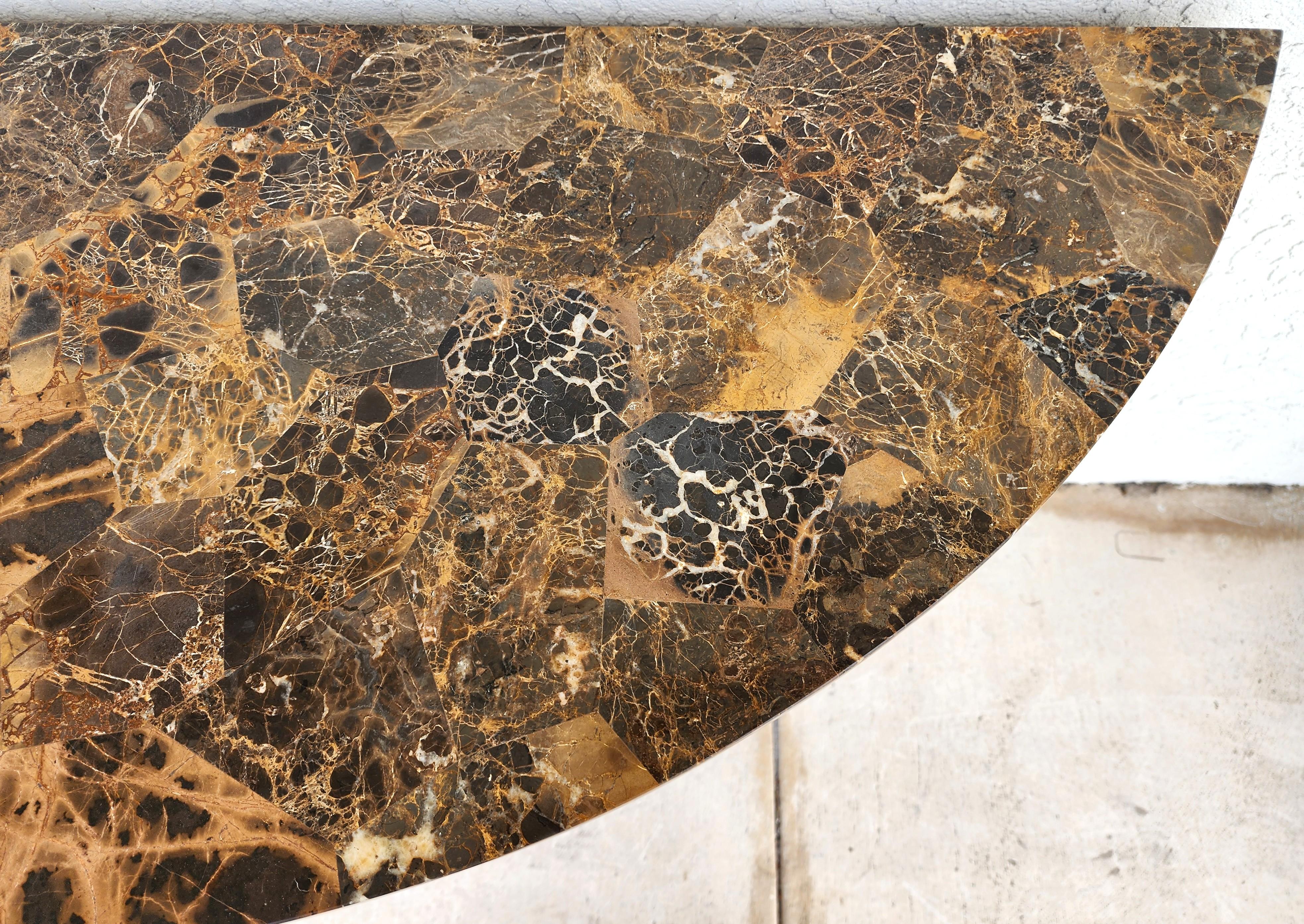 Maitland Smith Italian Console Table Demilune For Sale 10