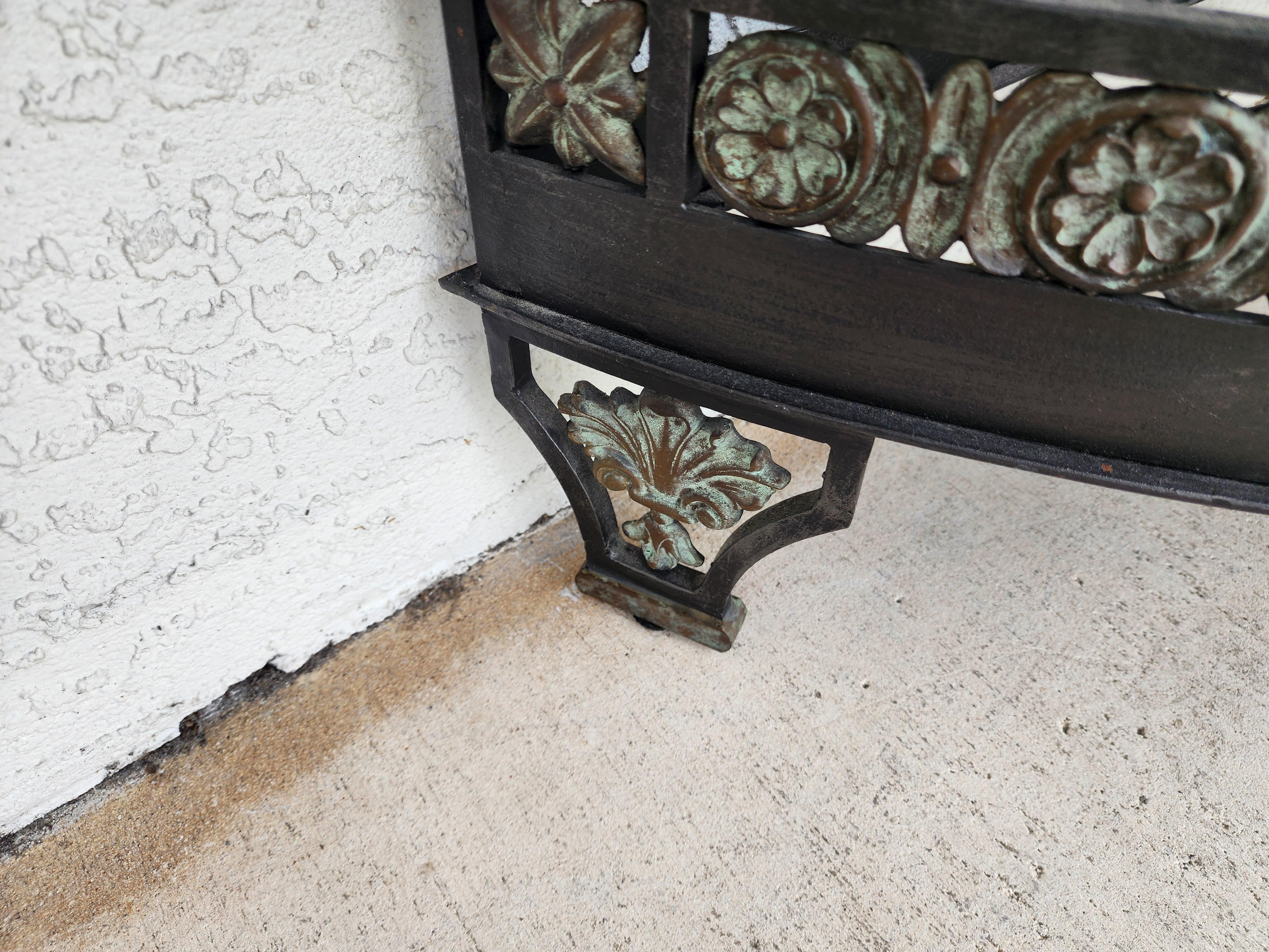 Maitland Smith Italian Console Table Demilune For Sale 11