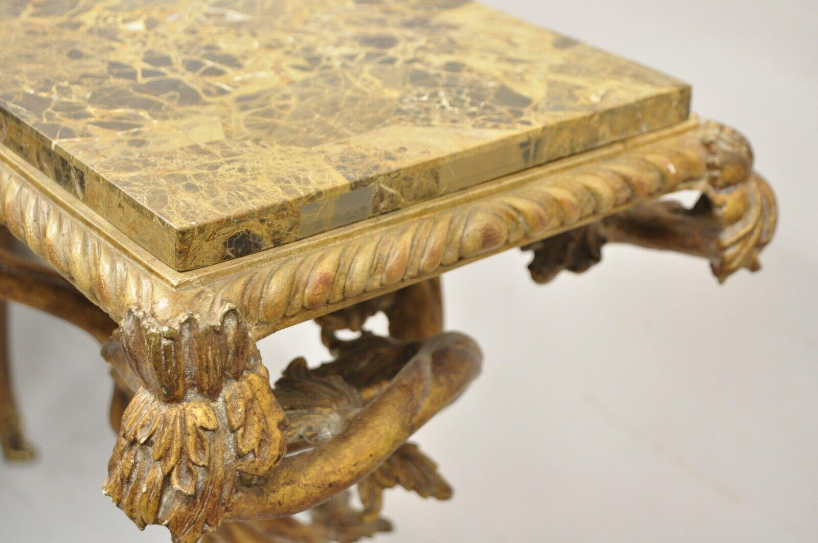Maitland Smith Italian Grotto Style Branch and Bird Figural Pedestal Side Table. For Sale 6