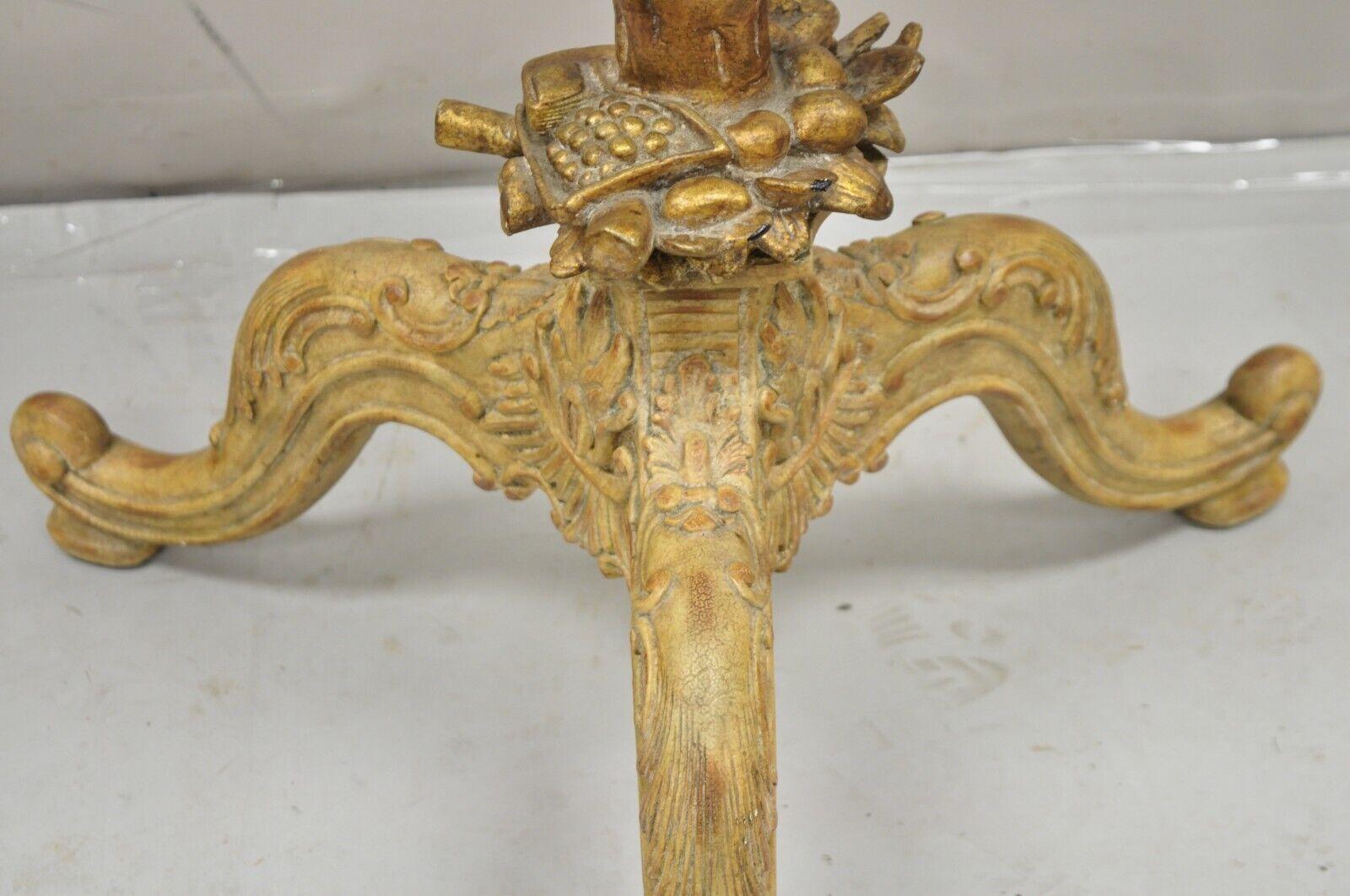 Maitland Smith Italian Grotto Style Branch and Bird Figural Pedestal Side Table. For Sale 1