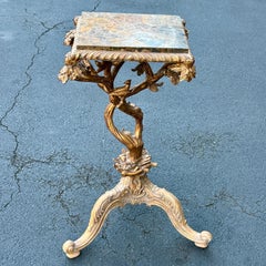 Tavolo con piedistallo in rami e uccelli organico italiano di Maitland Smith