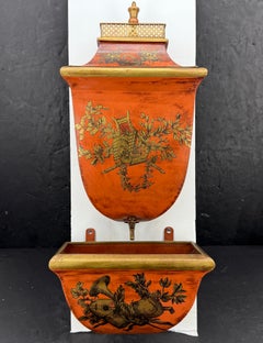 Maitland Smith Italian Tole Wall Sculpture Lavabo 3 Piece Set