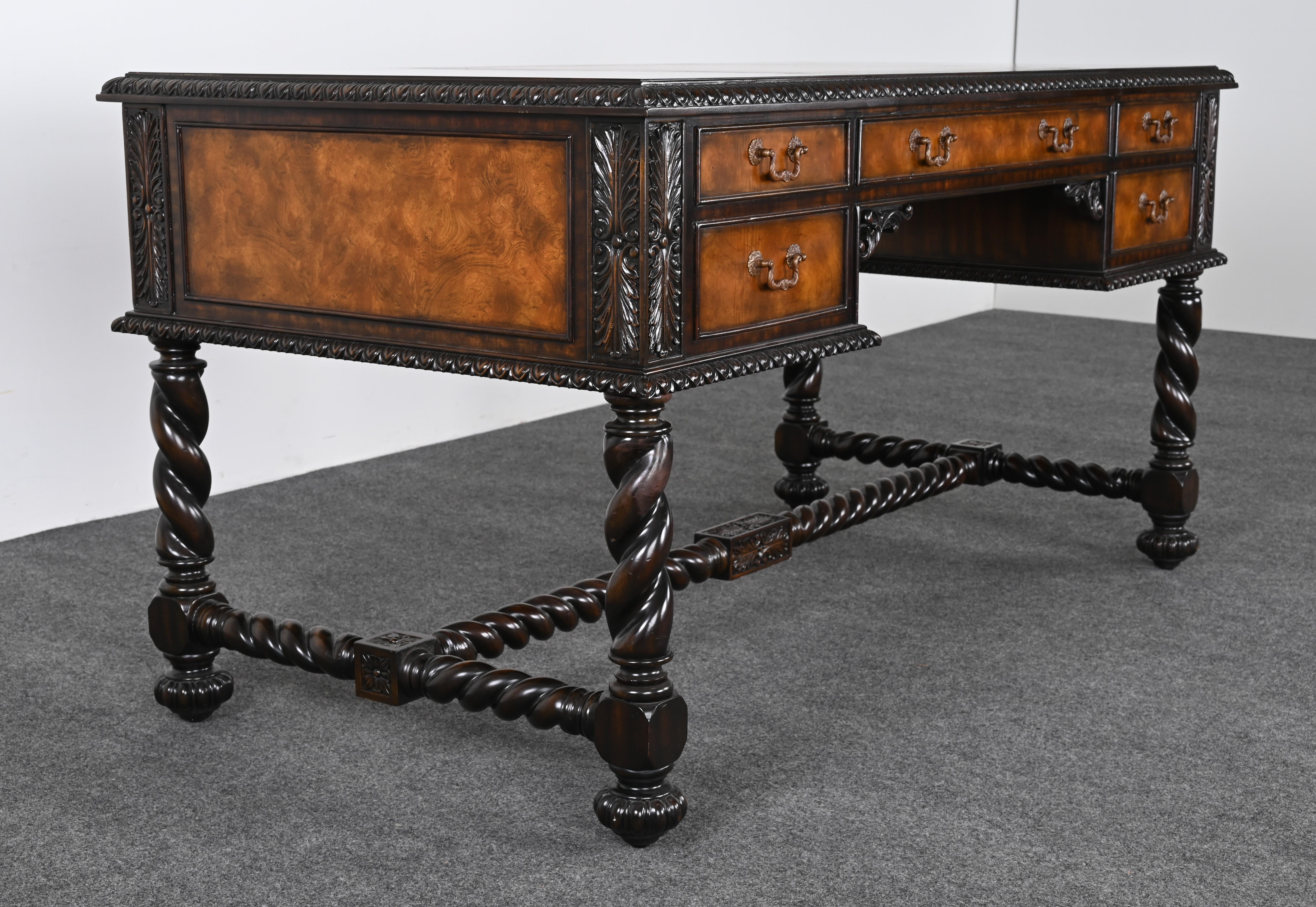 Maitland Smith Jacobean Style Desk Signed 5