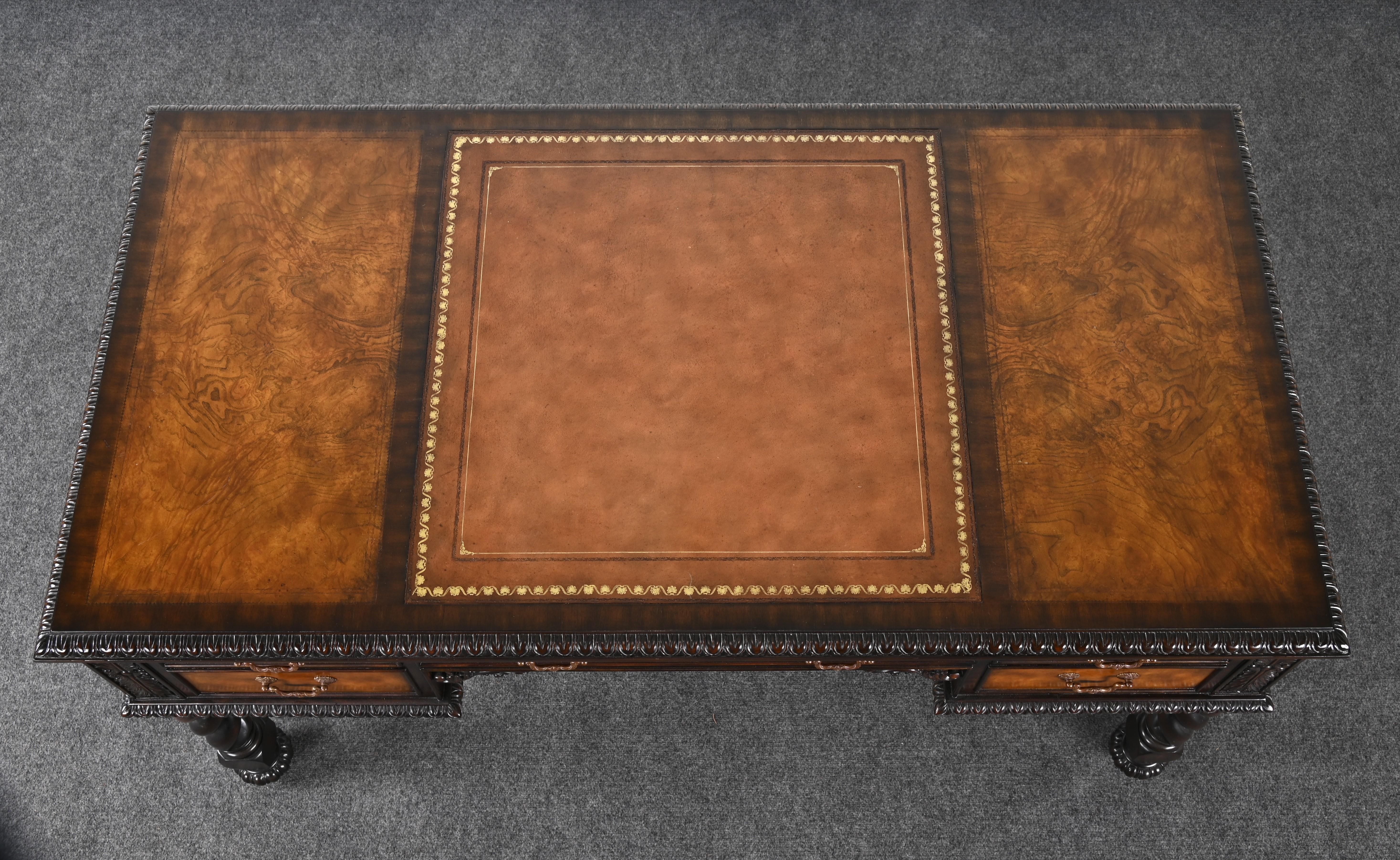 Maitland Smith Jacobean Style Desk Signed 7