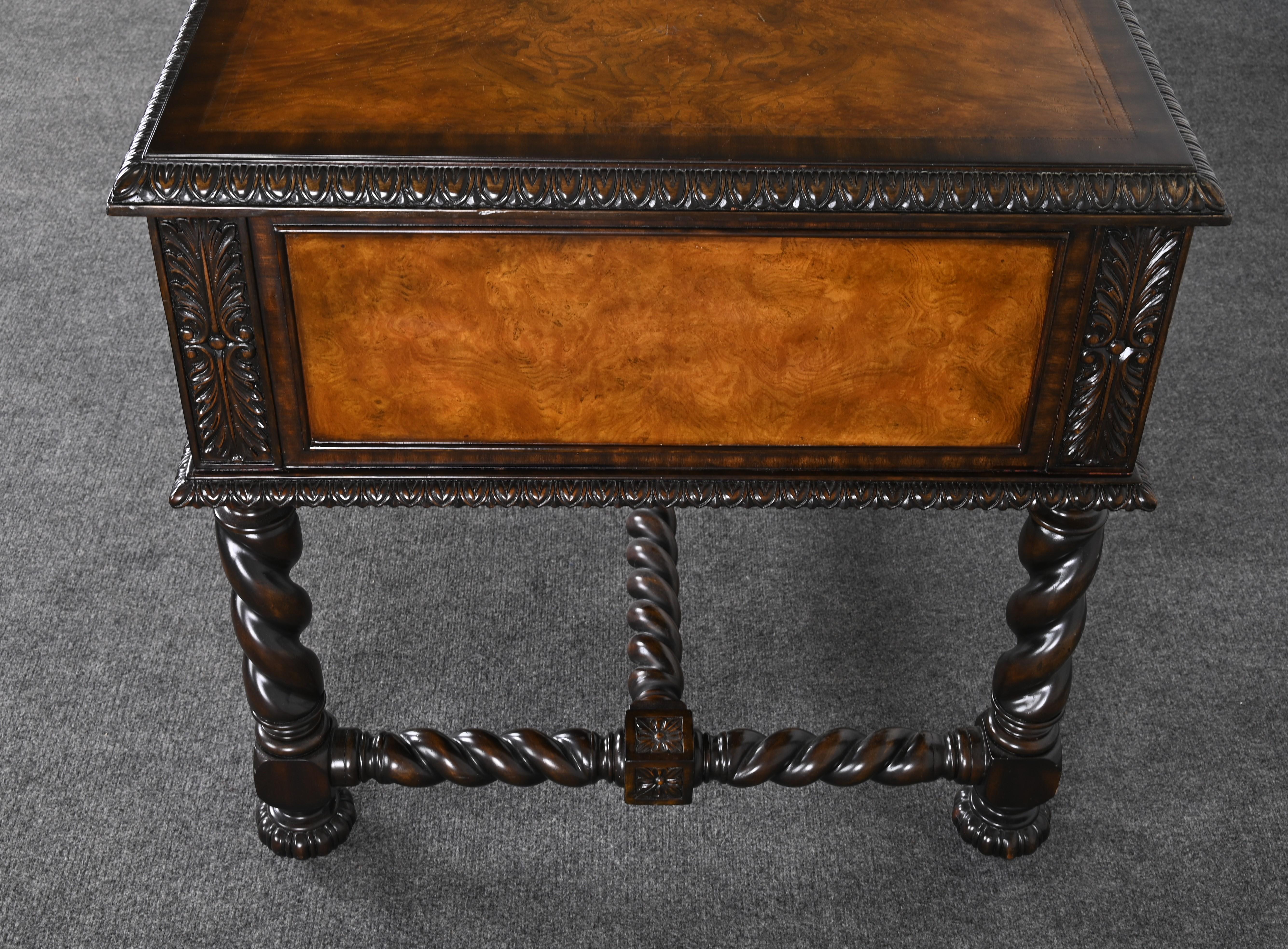 Maitland Smith Jacobean Style Desk Signed 2