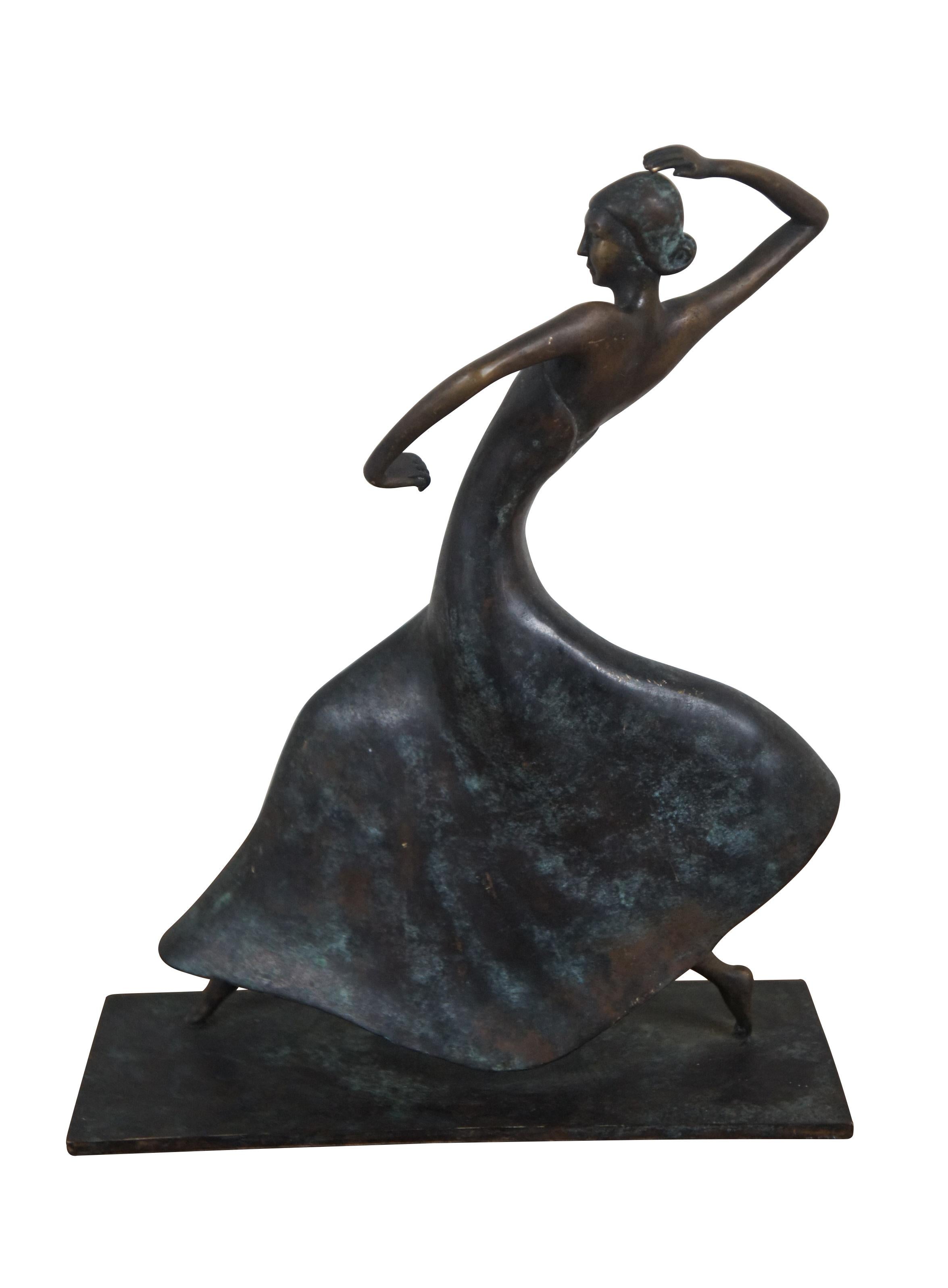 Art déco Maitland Smith Karl Hagenauer Josephine Baker Bronze Dancer Figurine 13