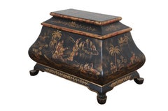 Maitland Smith Lacquered Chinese Chinoiserie Keepsake Trinket Box 15"